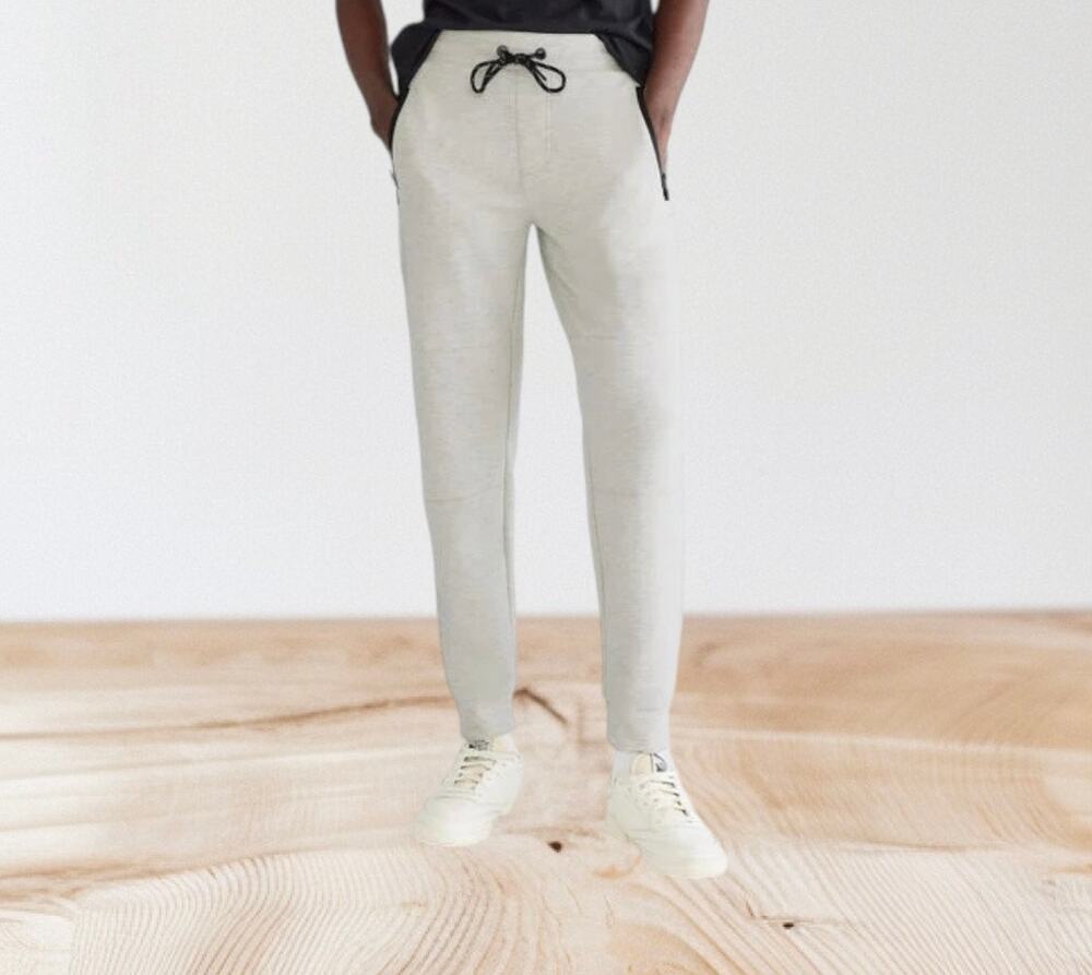 Small Aeropostale light grey fleece  jogger pants pockets